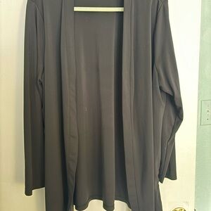 Talbots Black Open Front cardigan